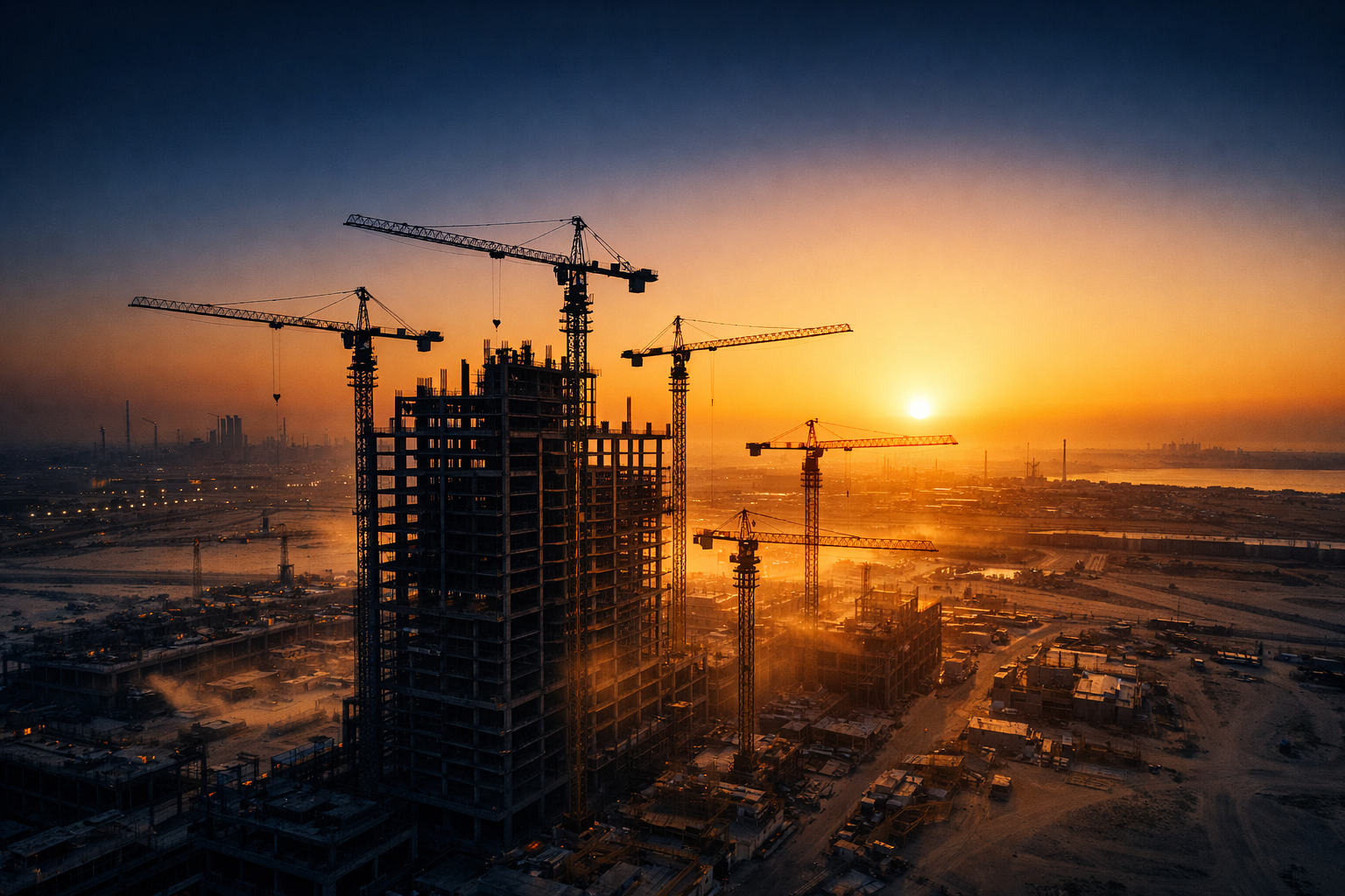 مشروع إنشائي في الجبيل